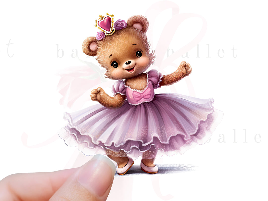 Sticker - Tombé Teddy - Lilac Tutu