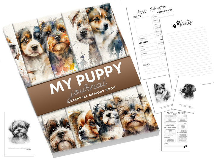 My Puppy Journal - A Keepsake Memory Book