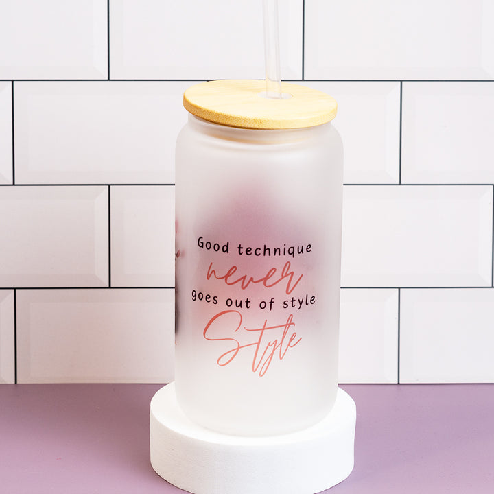 Glass Can Tumbler - Pas de chat Kitty