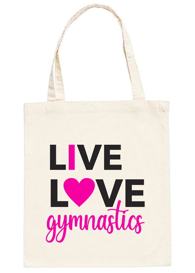 Library/Shoe Bag - Live, Love, Gymnastics