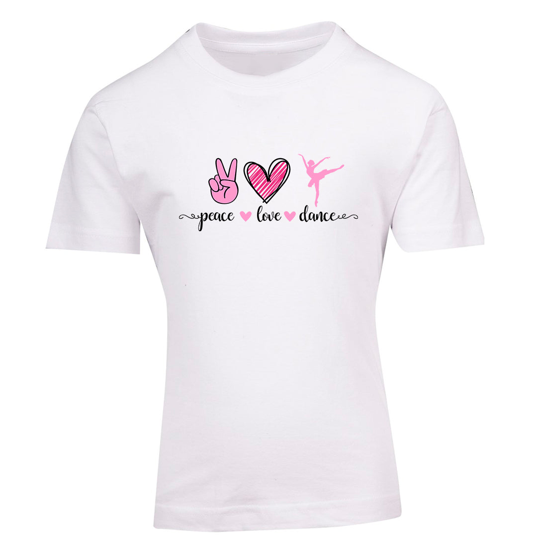 Dance Tee - Peace Love Dance - Ballet