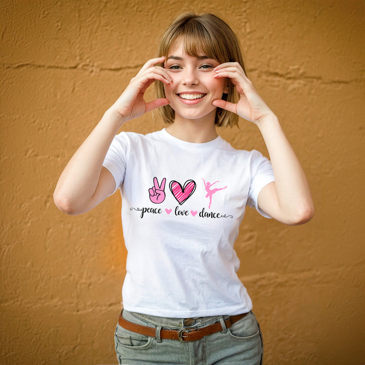 Dance Tee - Peace Love Dance - Ballet