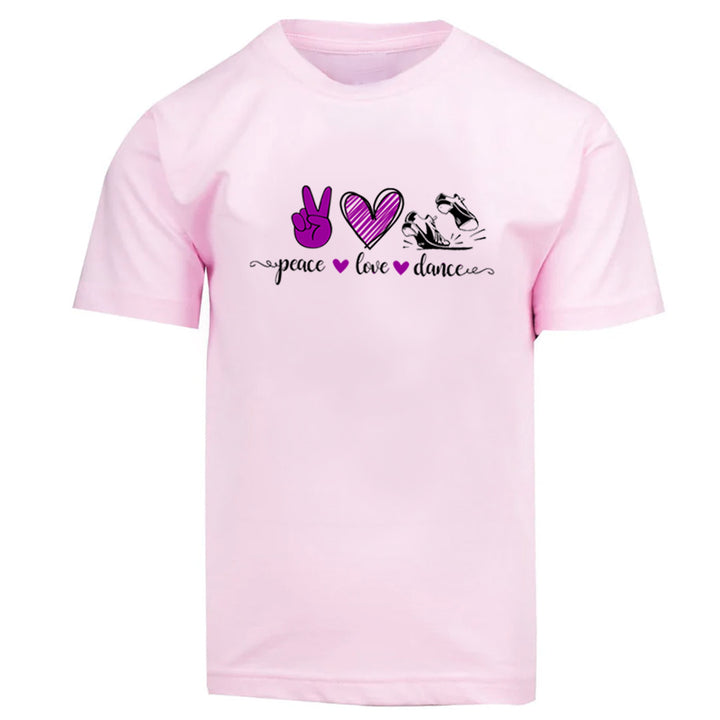 Dance Tee - Peace, Love, Dance - Tap