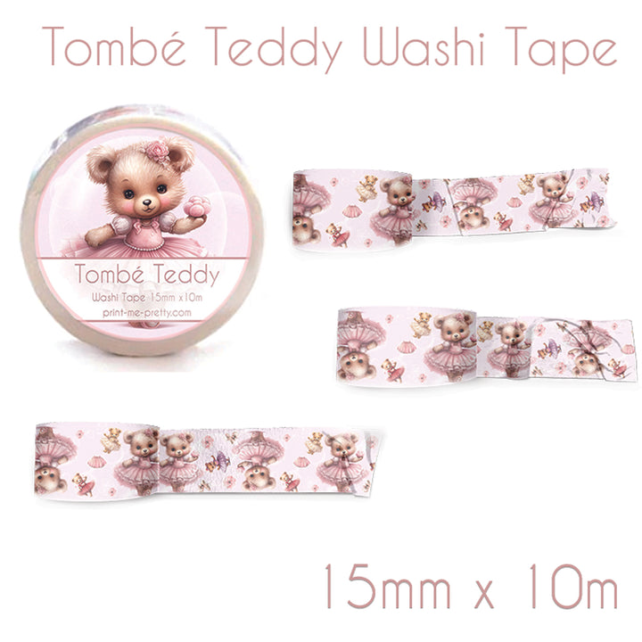 Washi Tape - Tombé Teddy