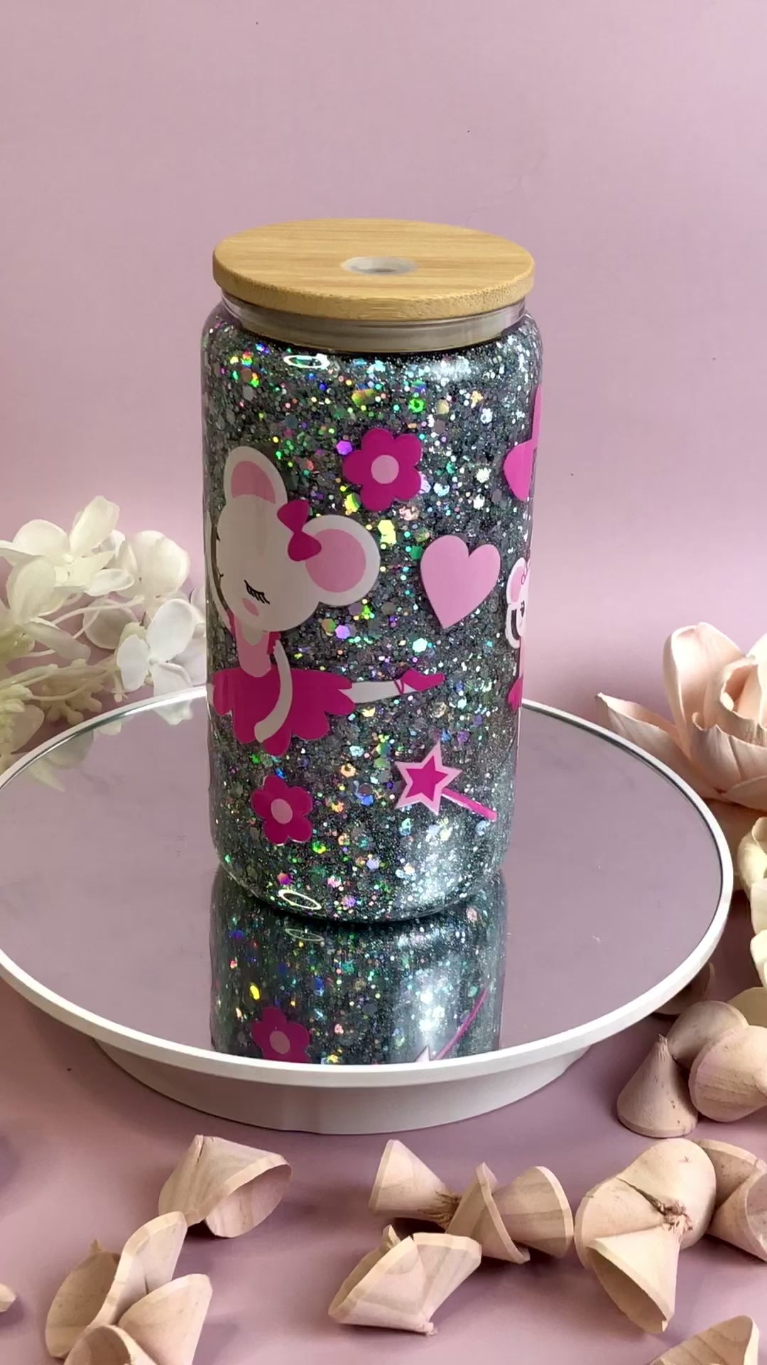 Snow Globe Tumbler - Ballerina Mouse