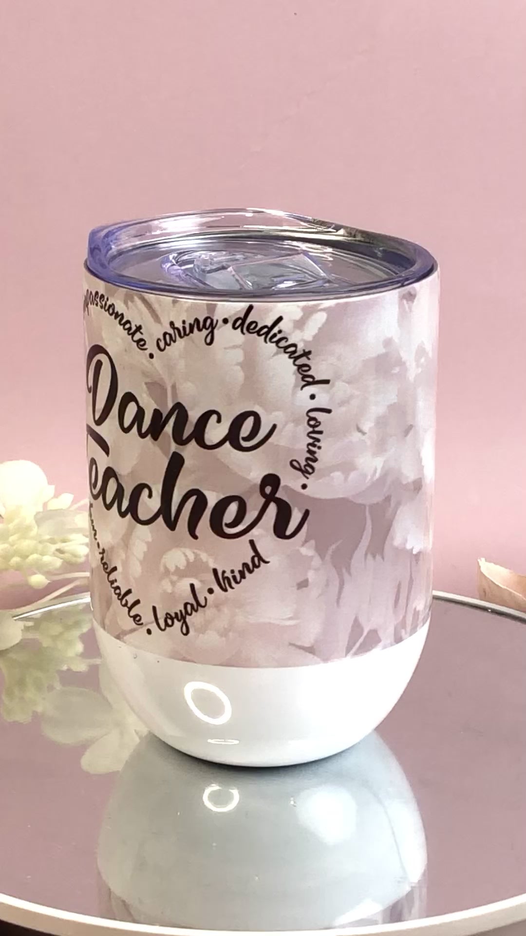 12oz Stemless Wine Tumblers  - Dance Teacher