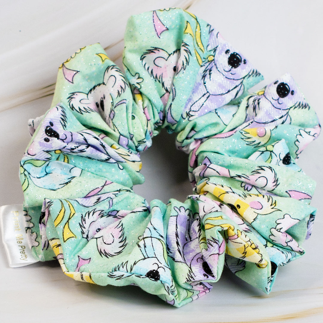 Wristlet/Scrunchie Gift Box - Glitter Koala