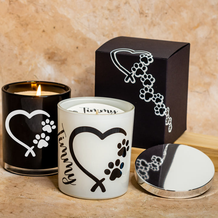 Candles - Pet Memorial, Heart Paws