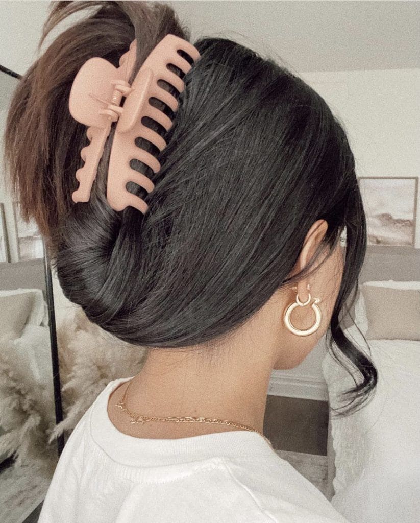 Hair Claw - Large Latte