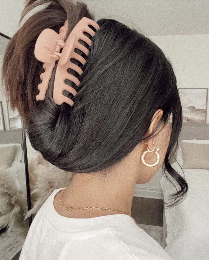 Hair Claw - Large Latte