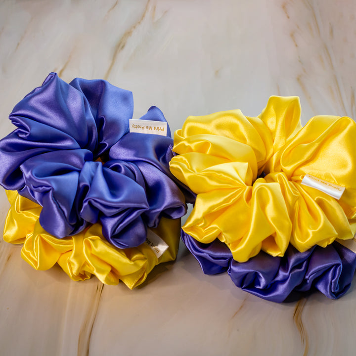 XL Satin Scrunchie - Yellow